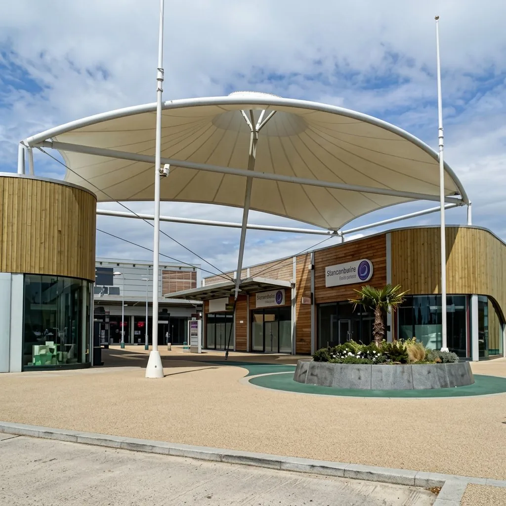 Gazebo & Conical Tensile Canopy